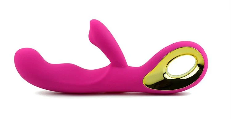 Gelance Female Double-headed AV Stick Dildo Masturbation Device with Latex Cover and 10 Frequencies G-spot Vibrator