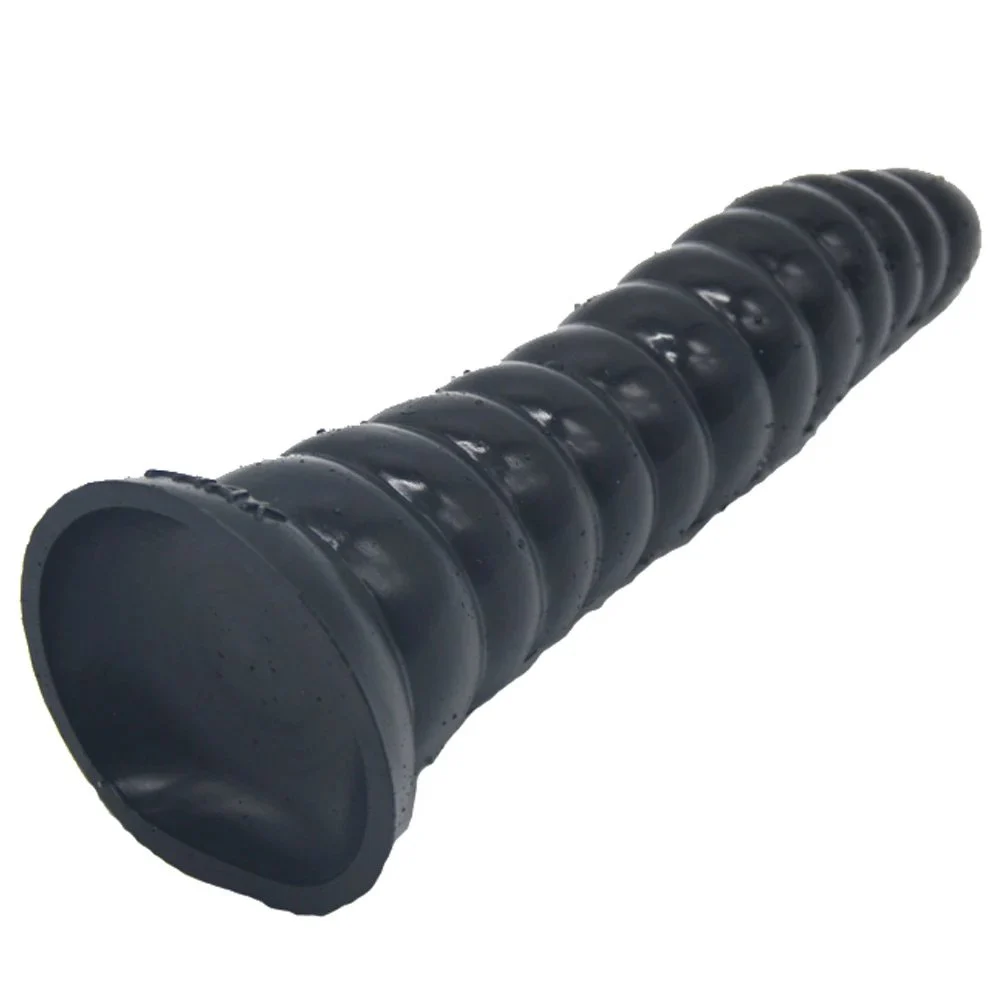 25CM 6.8CM Vein Penis Realistic Spiral Shape Anal Plug Rubber Sex Toys Butt Plug Sex Toys Anal Dildo Anal