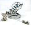 7cm304 Stainless Steel SM Cock Cages Sex Toy Metal Chastity Cage Chastity Device with Catheter Cock Cages for Male