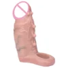 Soft Penis Enlargement Sleeve Realistic Dildo Simulation Sex Feeling Male Penis Enlargement Couple Sex Toys