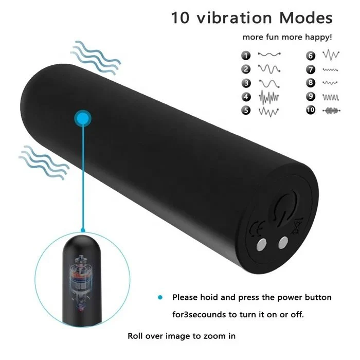 Mini Bullet Vibrator with 10 Frequencies Wireless Remote Control USB Power Supply for Couple Massage or Sex Toys Gift
