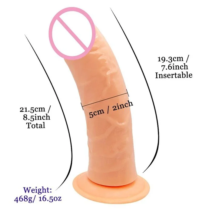 PVC Artificial Dildo Soft Material for Adults for Men and Women
