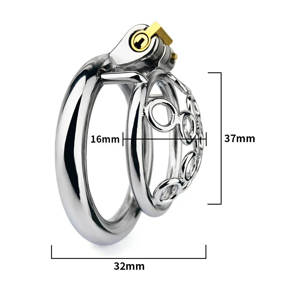 304 Stainless Steel Lock Penis Sex Toy Male Chastity Devices for Couples