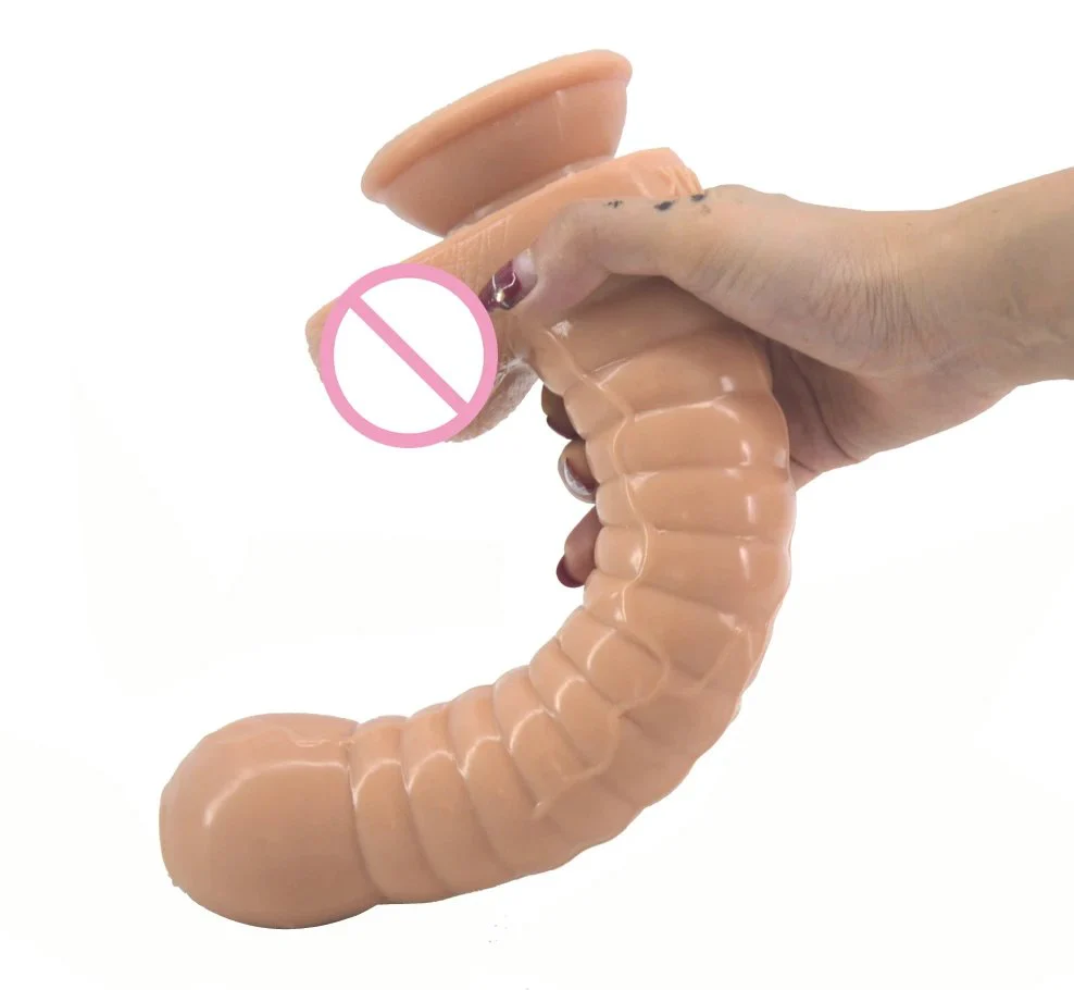 28.5cm 5.3cm Long Foreskin Dildo Anal Plug Rubber Penis Toys Sex Adult Weird Dildo Foreskin for Women