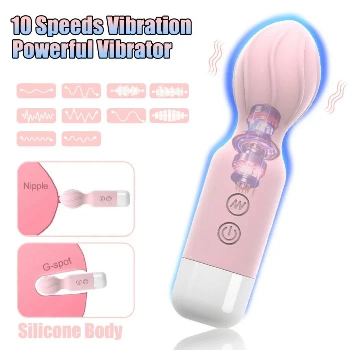 Mini Vibrator Wand Massager Sex Toys for Hers, Personal Sex Vibrator for Women