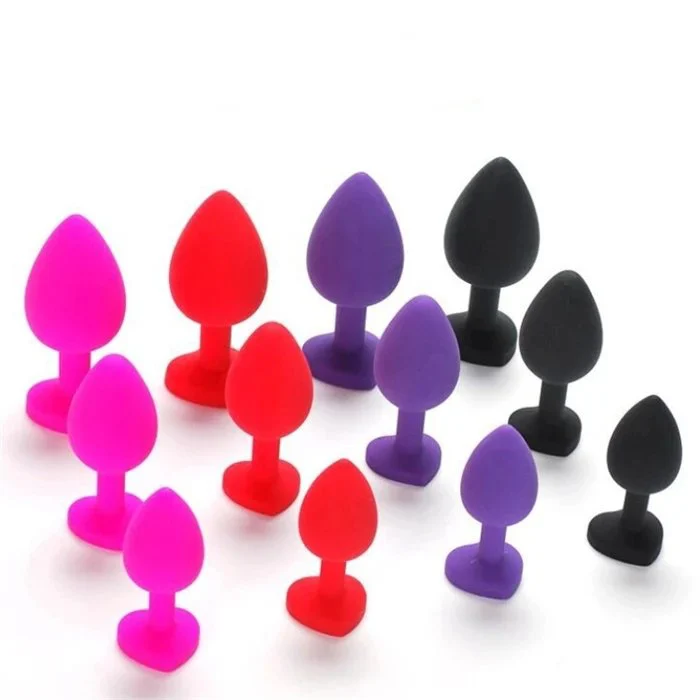 Heart-shaped Silicone Anal Plug and Rear Expansion Toy