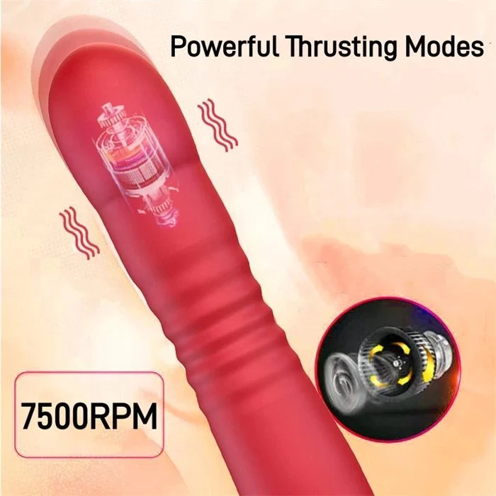 Powerful 10 Frequency G-Spot Clitoris Stimulating Vibrator for Girl's Thrusting Vibrator