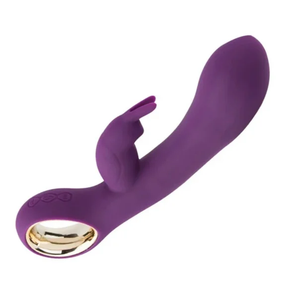 Heated Rabbit Double Headed Vibrator Women Masturbation Sex Toys for Adult Use