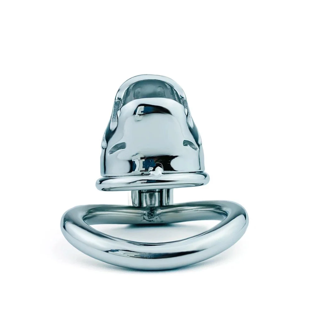 33mm Male Chastity Cage Animal Tiger Design, Silver Lock & Penis Rings for Men