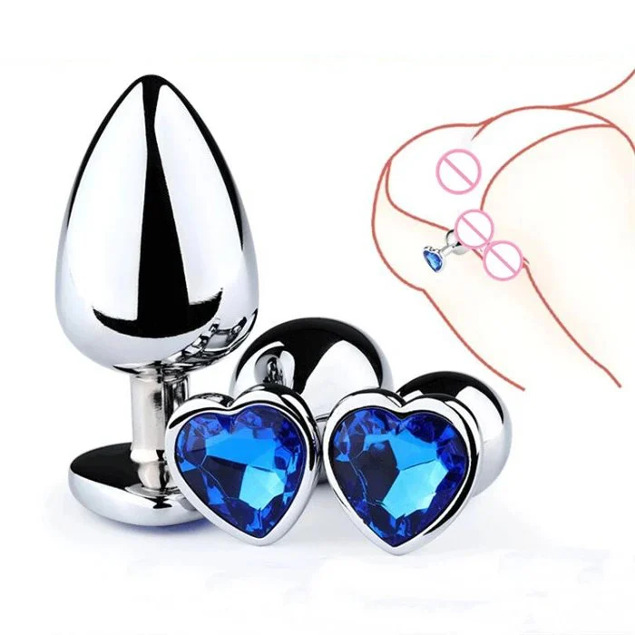 Metal Anal Plug Woman's Fun Sex Toys with Aluminium Alloy Jewel Juguetes Sexuales