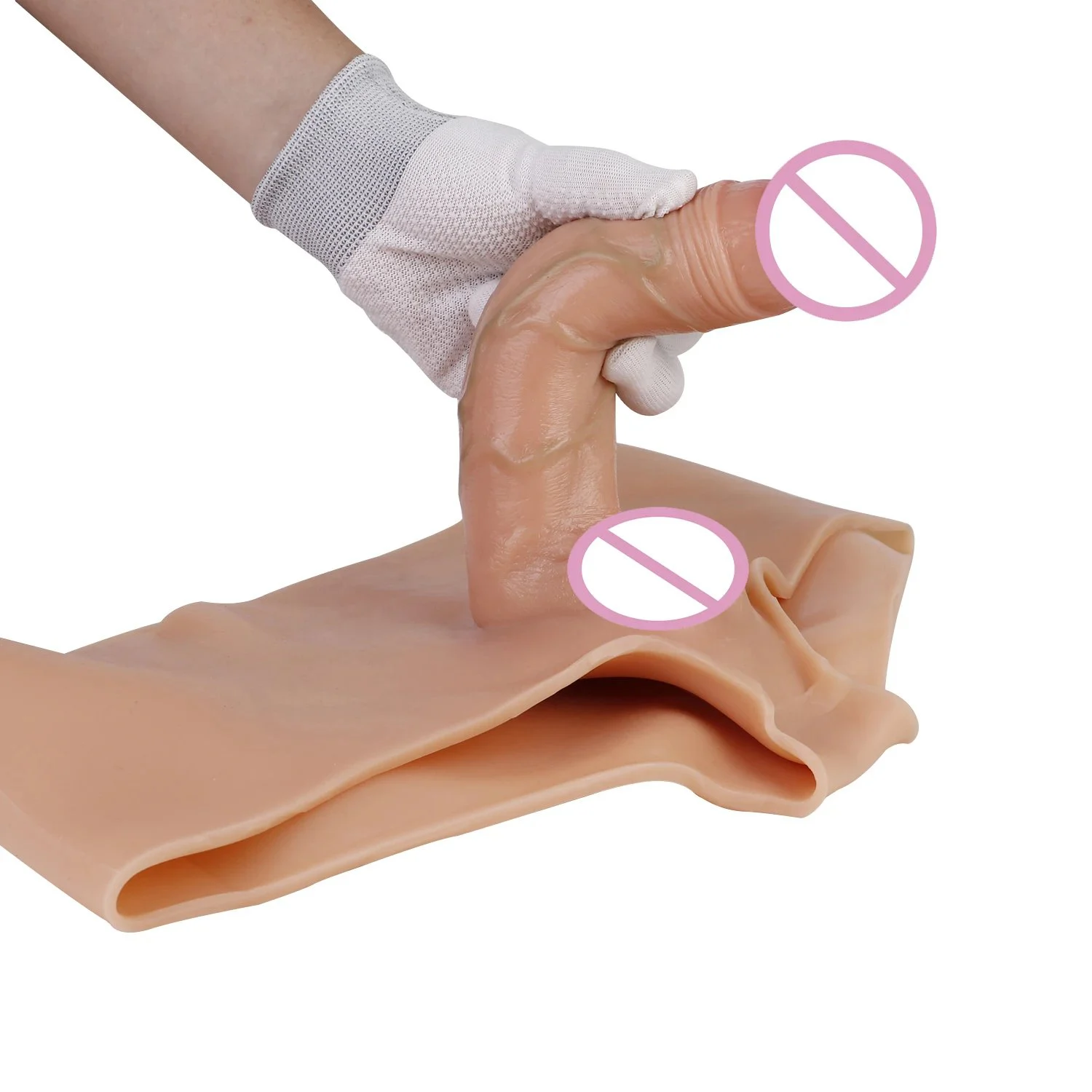 Soft Silicone Pants Female Lala Solid Wearable Penis Lifelike Sex Toys