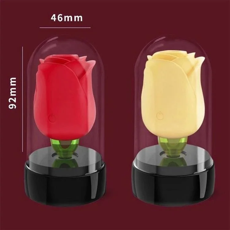New Rose Shape Vibrator Sex Toys Nipple Sucker G-Spot Stimulate Oral Licking Powerful Pussy Female Masturbator