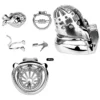 304 Stainless Steel Male Chastity Cage Lock Hollow Out Breathable Penis Ring Cock Locks PA Rings Cock Ring BDSM Sex Toys for Men