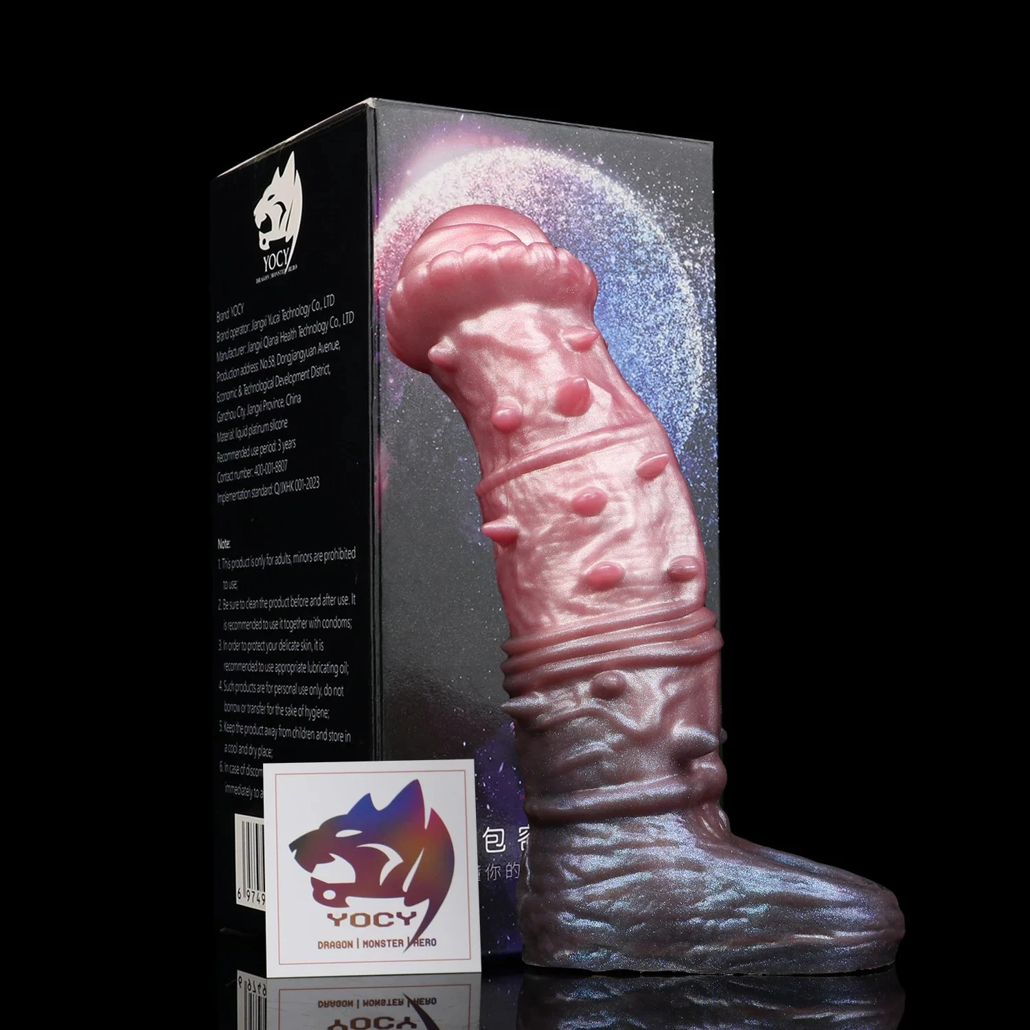 Wolf Fang Fantasy Penis Sleeve Soft Silicone Textured Male Masturbator Sex Toy for Men, Adult Products