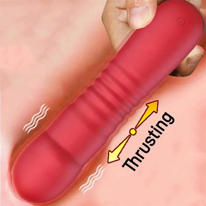 Powerful 10 Frequency G-Spot Clitoris Stimulating Vibrator for Girl's Thrusting Vibrator