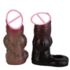 Sleeve Penis Extender, Extender for Enlargement,Cuff Dildo with Testicle Ring Ring for Time Extension,big Knot Penis Sleeve