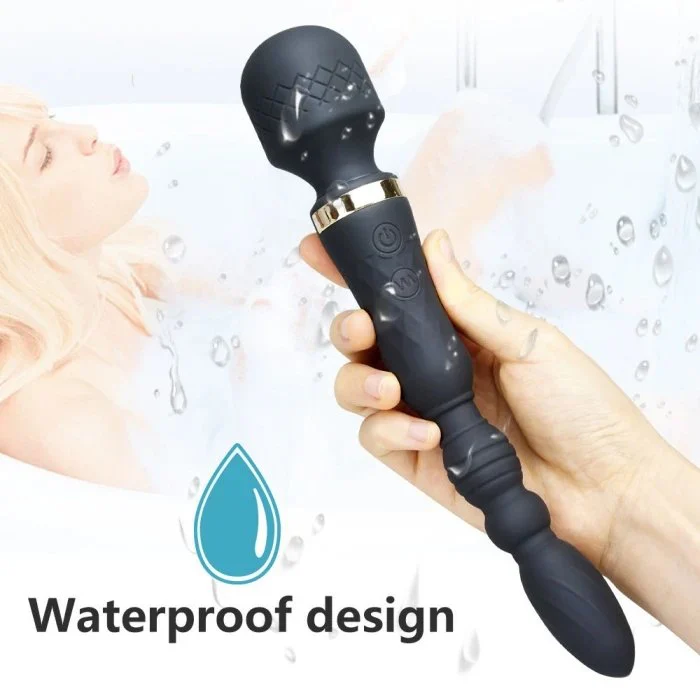 Powerful 20 Frequency Female Wand Massager with USB Powered Mini G-Spot Vibrators Anal Beads Stimulator Sex Products