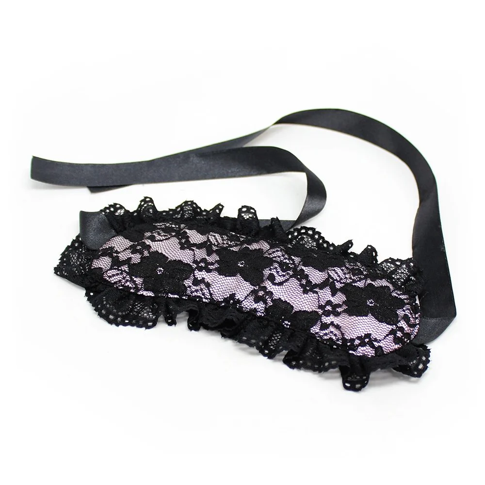 Bondage Lacy Seductive Toys Eyepatch Handcuff Suit for Couple
