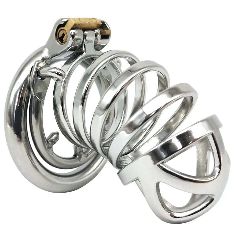 12E Chastity Device to Prevent Cheating Stainless Steel Desire Control Ring Make love Adult Products Male Chastity Be