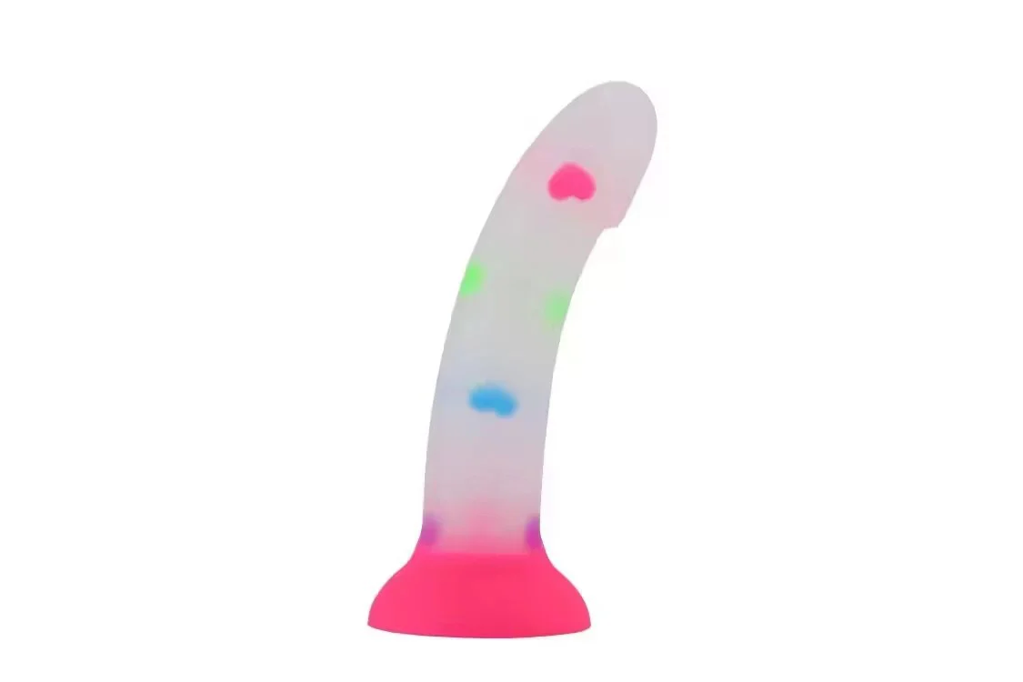 Colorful Liquid Silicone Glowing Dark Male Sex Toy Soft and Realistic Anal Plug Male Sex Toy Female Masturbation Toy