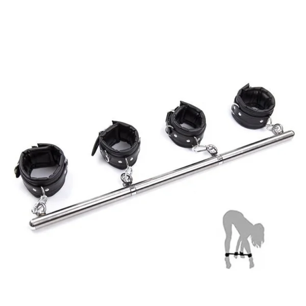 Detachable Bondage Set for Couples Spreader Bar Sex Toys Restraints With Handcuffs Foot Wrist Cuffs