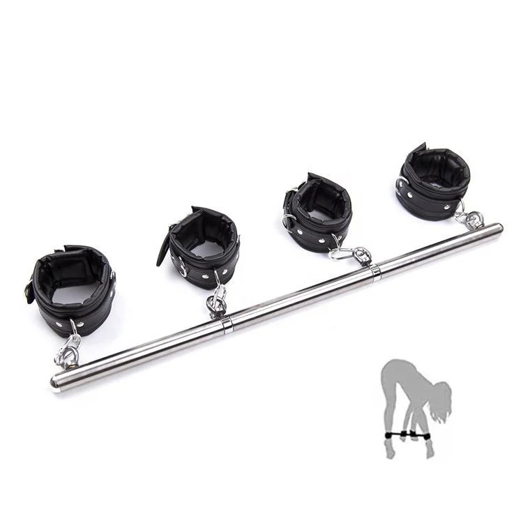Detachable Bondage Set for Couples Spreader Bar Sex Toys Restraints With Handcuffs Foot Wrist Cuffs