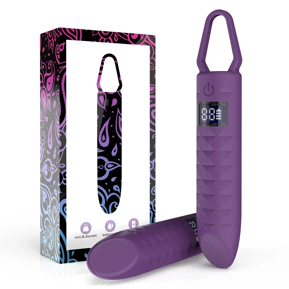 LED Display Bullet Vibrator Sex Toy for Women Female Sex AV Toys 10 Vibration Portable Lipstick Vibrator