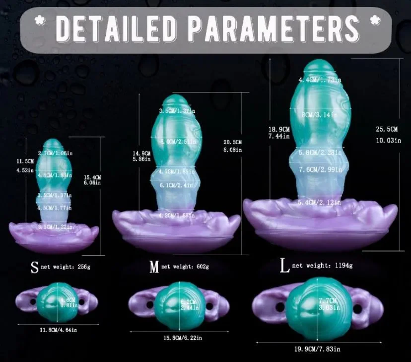 Dual-use Anal and Mouth Plugs Made of Super Soft Liquid Silicone Three Sizes of Anal Plugs to Choose From for Both Men and Women