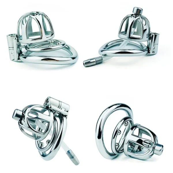 Cobra Male Chastity Device with Anti-falling Ring and Catheter for Penis Exercise Bondage Restraint Cage Chastity Devices