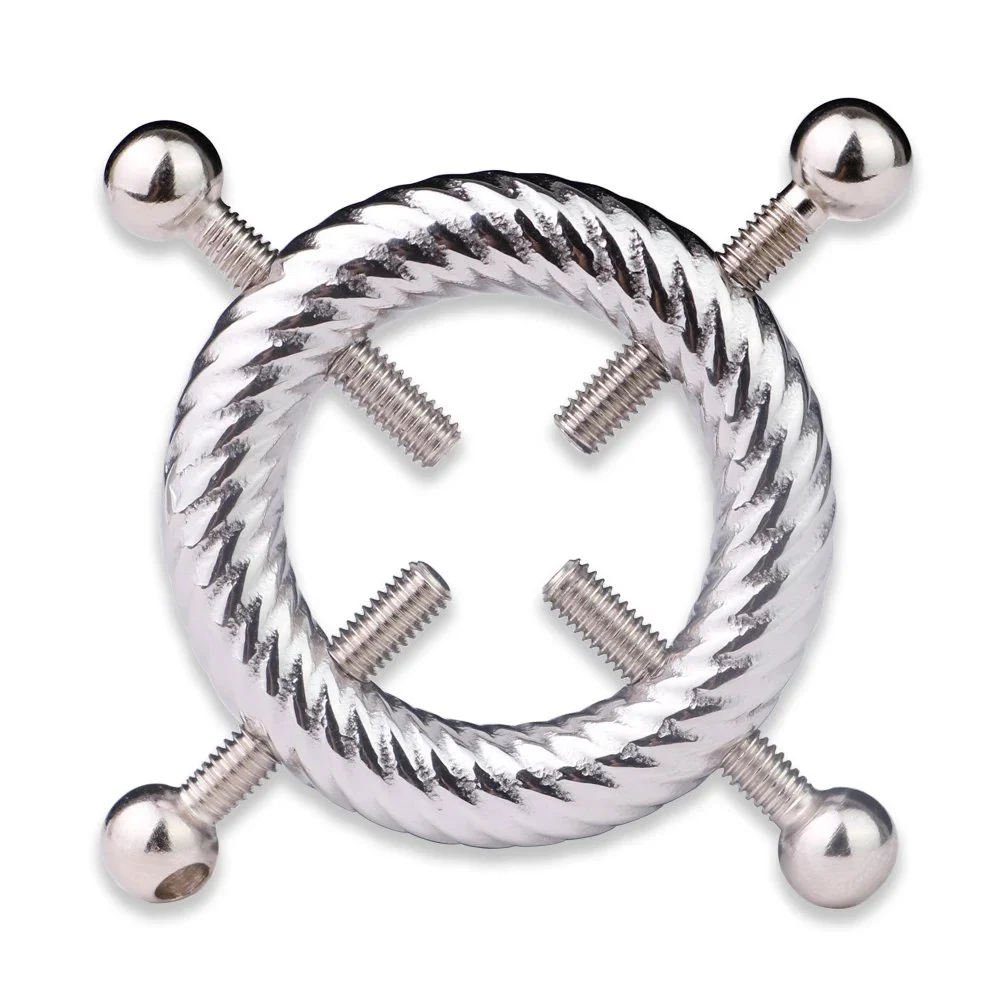 Fashionable Stainless Steel Clip Big Tits Sex Bondage Adult Flirting Toy Silver Sexy Nipple Clip for Women