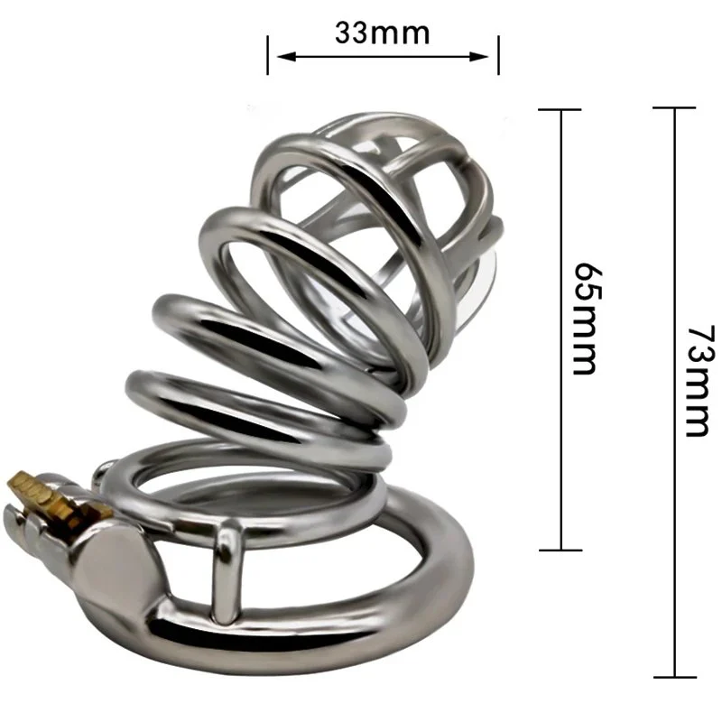 73mm Cock Cage in 304 Stainless Steel SM Sex Toy Male Chastity Device Cage Chastity for Male Sex Toy