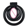 1.3 Inch Cock Cage with 4 Size Penis Rings Male Chastity Device Adult Products Sex Toys Delay Ejaculation Adjustable Penis Ring