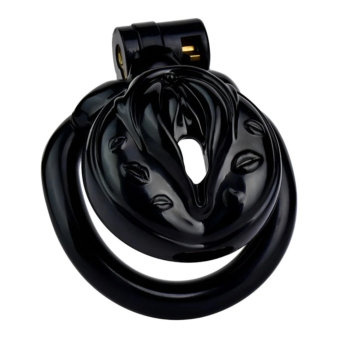 Adult Male Chastity Lock Cock Cage Urethral Catheter Penis Ring Chastity Cage for Men Four Clasp Sizes 3D Design