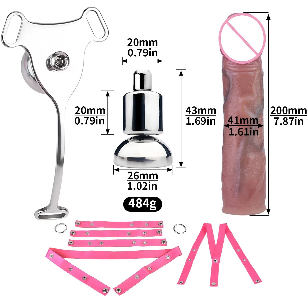 Chastity Cage Belt Attached Three Size Dildo,Male Negative Chastity Cage with Silicone Dildo,chastity Cage Steel,sissy Cock