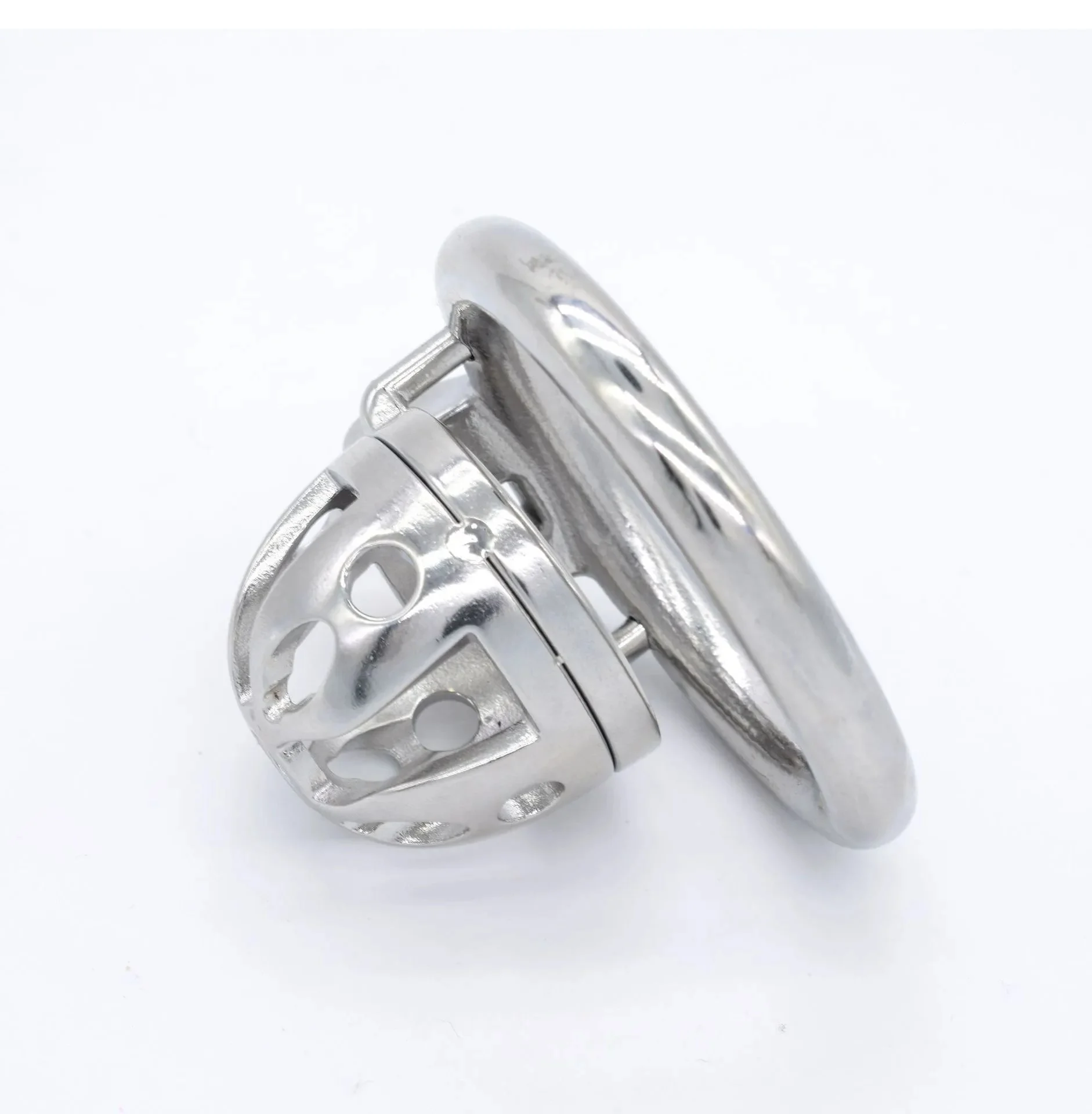 54mm 304 Stainless Steel Short Lock Penis Cock Cage with Keyholder Male Chastity Device Sm Sex Toys for Adult
