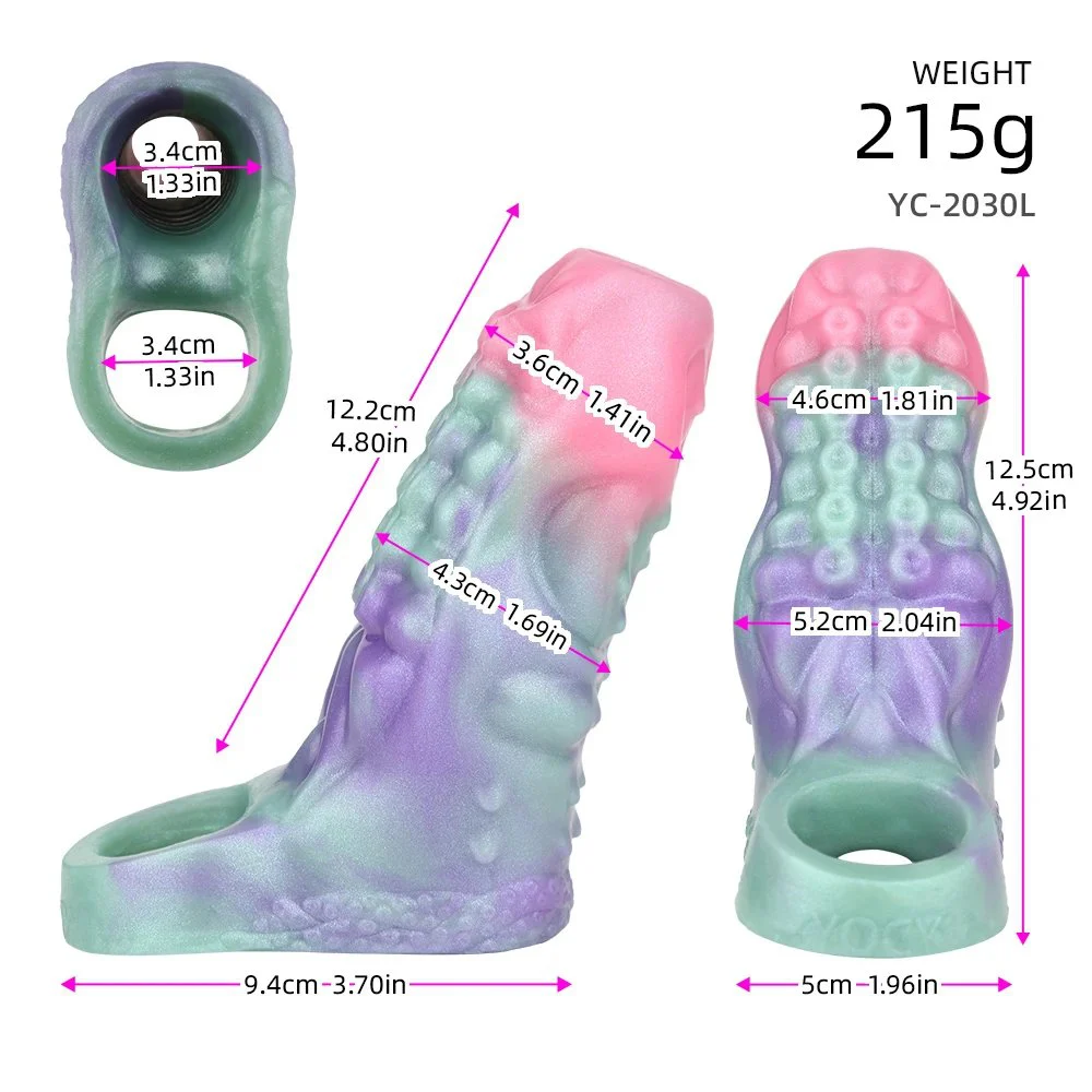 Tendril Geist Galactic Charm Two Sizes Opening Design Male Penis Extender Silicone Material Increase Penis Size
