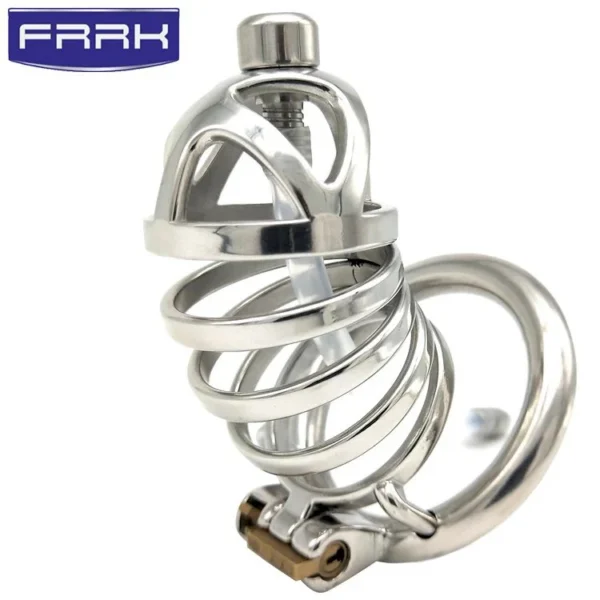 12A Men's Stainless Steel Chastity Locks Alternative Toys Adult Sex Toys, Bird Cage Jj Cage Control Device Male Chastity Be