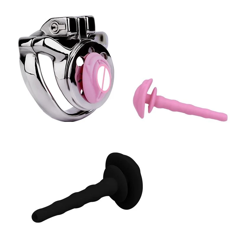 Catheter + Harness + Chastity CageAdult Toys for Men with Body BondageFour Sizes Available