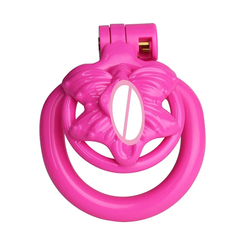 5 Style Pink Cock Cages 3D Print Resin ABS Cock Cage Male Chastity Device Penis Cage for BDSM Player