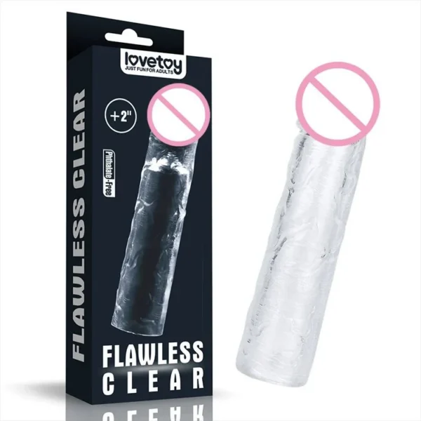 Prostate Massager Female Masturbation Exquisite Extended Realistic Dildo Transparent Dildo Cover