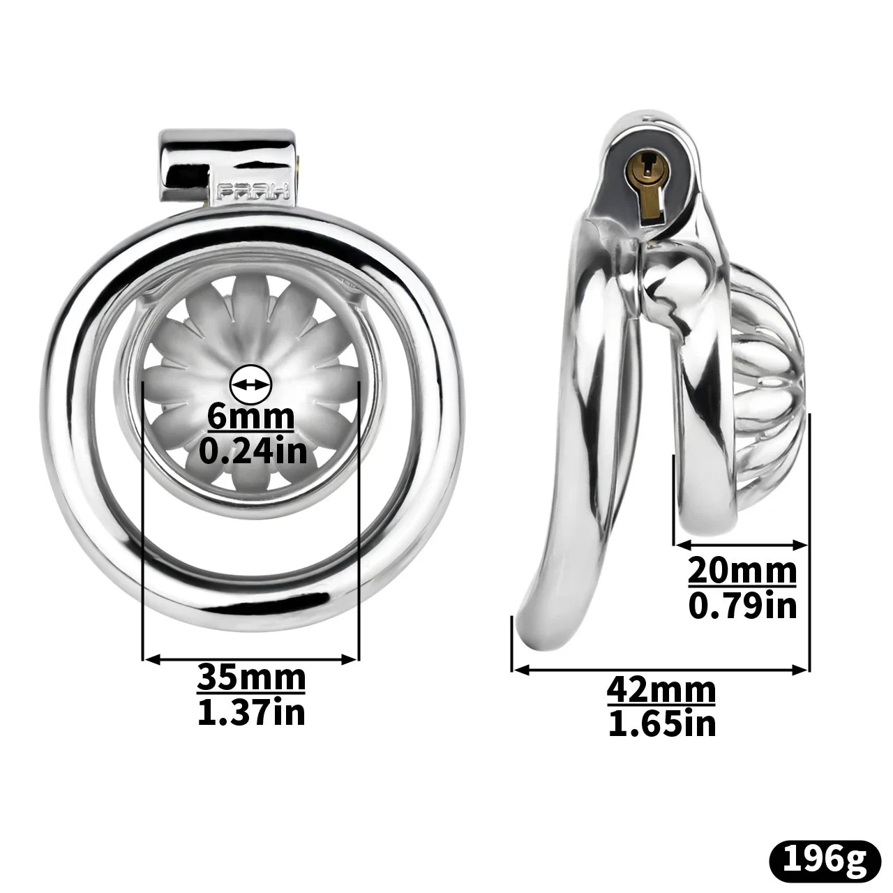 Flower Shape Male Cock Cage Chastity Device Bondage Gear with Silicone Metal Catheter