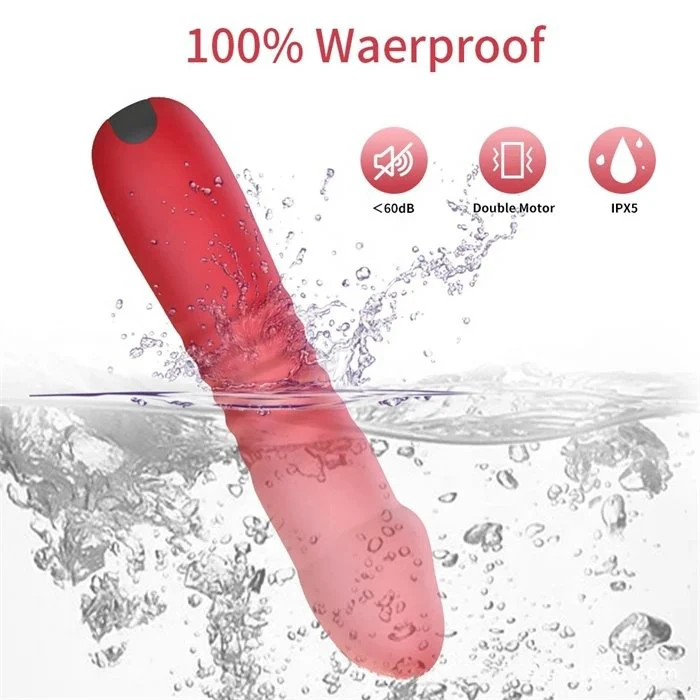 Powerful 10 Frequency G-Spot Clitoris Stimulating Vibrator for Girl's Thrusting Vibrator