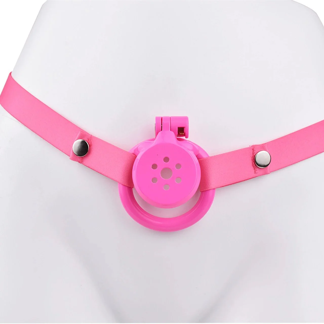 Chastity Cage for Men Strap on with Bondage Belt Sissy Cage Male Chastity Devices Flat Chastity Cage Lock Device