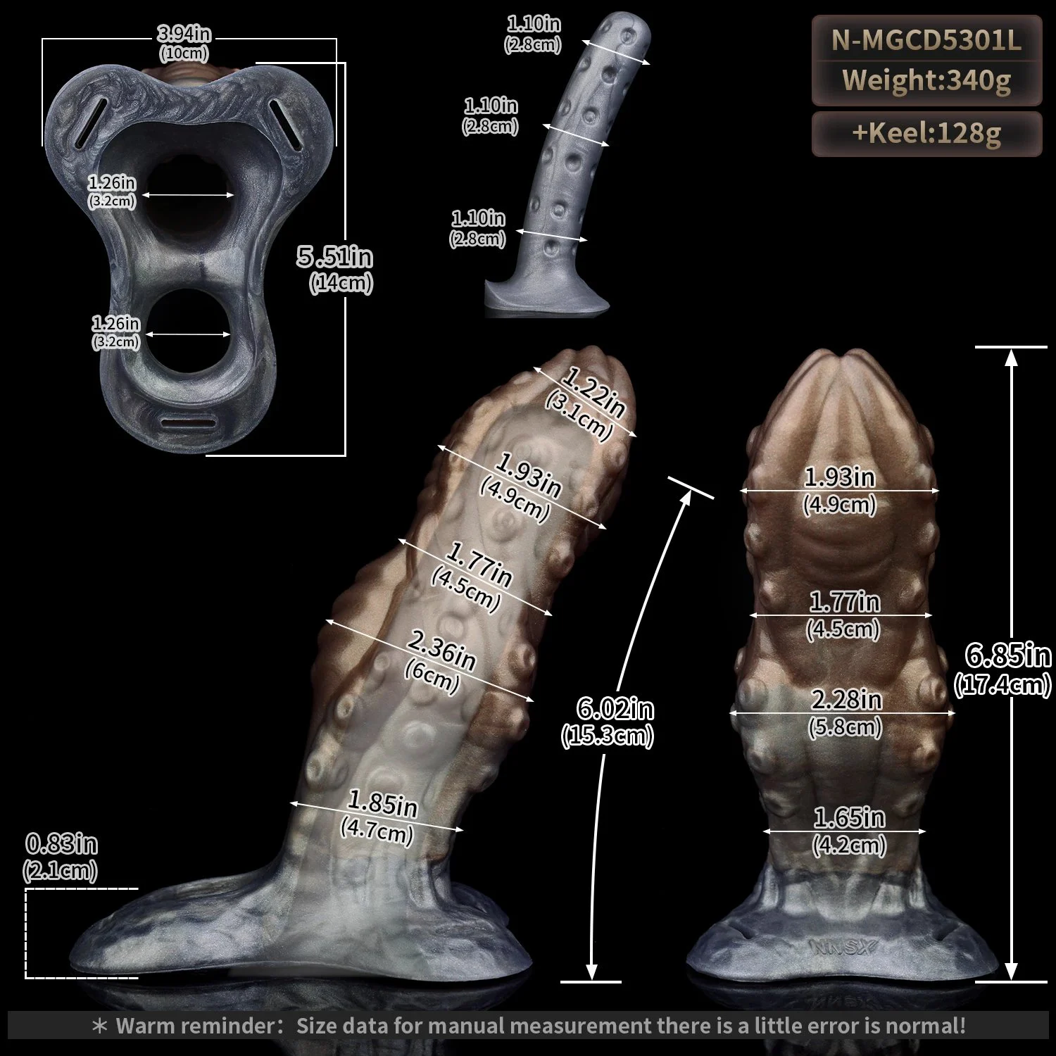 Wearable Strap on Dragon Penis Sleeve,tentacle Penis Sleeve Enlargement for Men,Harness Belt and Silicone Solid Dildo