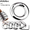 4 Size Heavy Stainless Steel Testicle Stretchers Scrotum Penis Cock Ring Metal Locking Pendant Ball Weight Adult Sex Toys