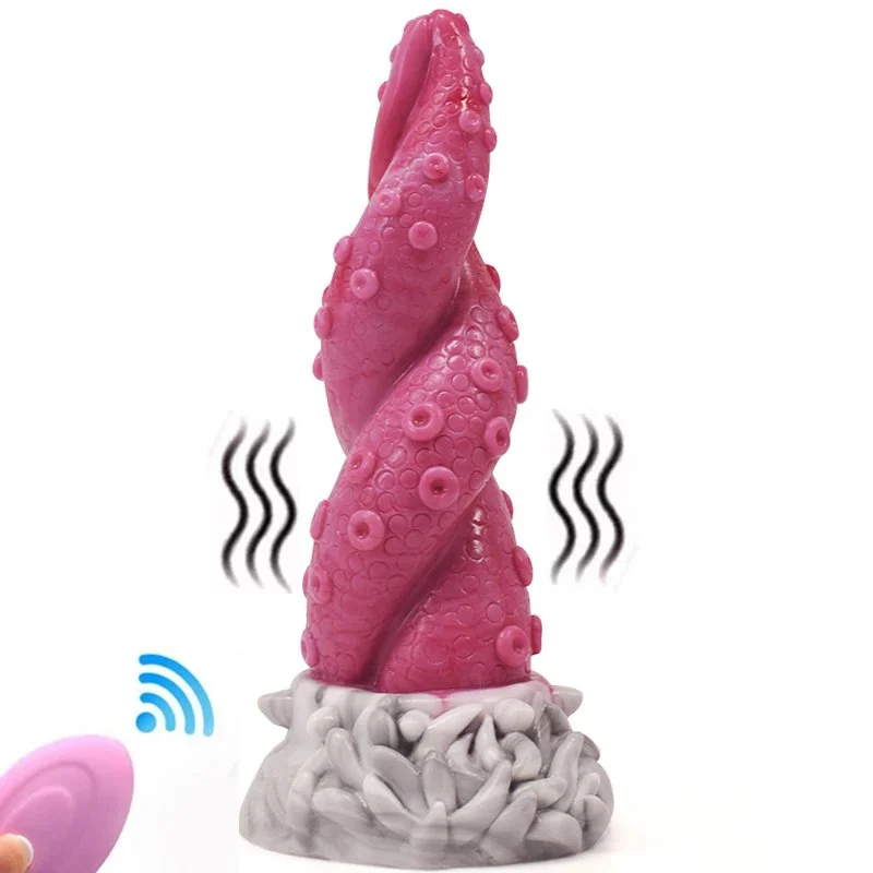 7.6 Inch Tentacle Dildo Octopus Vibrator Stimulation Kinky Sex Toy Vibration Chargeable 10 Speed
