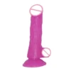 7.67 Inch Strapon Rubber Penis Bondage Rubber Penis Strapon for Male Sex Shop 19.5cm Purple Dildo with Belt Strapon Penis