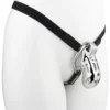 Long Chastity Cage Device Penis Cage Butt Plug Male Leather Wear Flirting Metal Chastity Cage Sex Toys