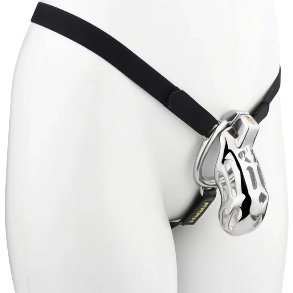 Long Chastity Cage Device Penis Cage Butt Plug Male Leather Wear Flirting Metal Chastity Cage Sex Toys