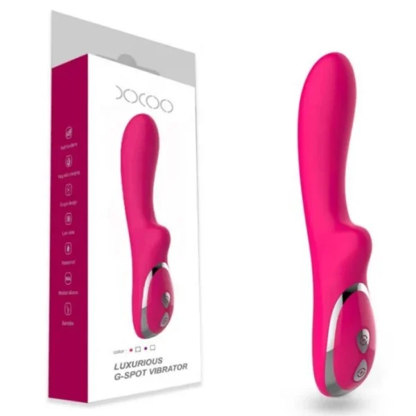 USB Rechargeable 10 Frequency Silicone Dildo Vibrator Powerful G-Spot Glimmer for Female Masturbation